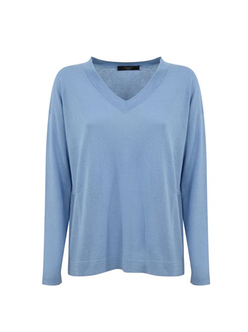 Maglia Rania in filato di seta e cotone Celeste WEEKEND MAX MARA | 2515361051600009